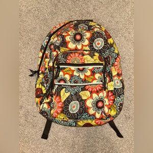 Vera Bradley Backpack in Flower Shower Pattern